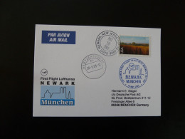 Premier Vol First Flight Newark Munchen Boeing 737 Lufthansa 2003 - Covers & Documents