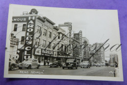 RENO Nevada Harolds Club Hotel Virginia  First National Bank .. Real Picture Postcard RPPC - Reno