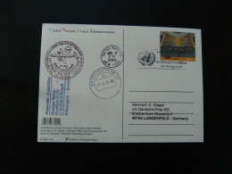 Premier Vol First Flight Newark Dusseldorf United Nations Stationery Card Lufthansa 2005 - Lettres & Documents