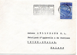 74244 - Belgien - 1949 - 4F Export EF A Bf BRUXELLES - ... -> Schweiz - Lettres & Documents