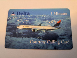 UNITED STATES USA AMERIKA / DELTA / 5MINUTES/ DELTA AIRLINES/ AIRPLAINE  / USED  **16200** - Amerivox