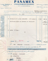75 PARIS FACTURE 1936 PANAMEX ( Panamose Extension )   X190 - Drogisterij & Parfum