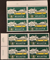 Schweiz Suisse 1953: Autopost Im Winter Zu 314 Mi 586 Yv 537  Farbvariante Hell/dunkel Variété Clair Et Foncé ** MNH - Busses