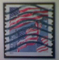 United States, Scott #5657-FORGERY, Used(o), 2022, Three Flags Definitive, (58¢) - Used Stamps