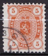 FI001 – FINLANDE – FINLAND – 1875 – COAT OF ARMS – MI 13Axb USED 20 € - Used Stamps