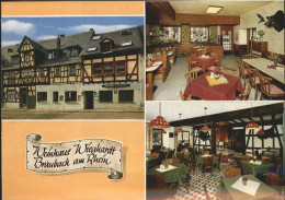 41276329 Braubach Rhein Weinhaus Wieghardt Klappkarte Braubach - Braubach