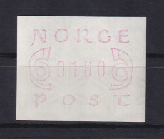 Norwegen ATM Mi.-Nr. 2.1a (schmale 0)  Portowertstufe 0180 ** - Machine Labels [ATM]