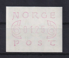 Norwegen ATM Mi.-Nr. 2.1a (schmale 0)  Portowertstufe 0125 ** - Machine Labels [ATM]