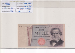 ITALIA  1000 LIRE 25-3-1969 CAT 56A - 1000 Lire