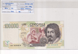 ITALIA  100000 LIRE 12-5-1994 CAT 85A - 100.000 Lire