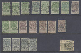 N° 53, 55/65, 67 Meerdere Exemplaren Van De Zegels, Mooie Collectie Van Stempels, Specialist Stempelzoeker, +180 Zegels, - 1893-1900 Thin Beard