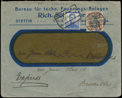 1913, Express Brief Vanuit Stettin (Polen), Dd. 2/9/13, Met Briefhoofding 'Bureau Für Tech. Feuerungs-Anlagen Rich. Sch… - 1912 Pellens