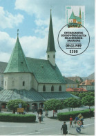 Germany Deutschland 1989 Maximum Card Dauerserie Sehenswurdigkeiten Wallfahrtskapelle Altotting Rollenmarken, Bonn - 1981-2000