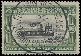 Controle Des Postes De Boma,on OBP N° 63 10Fr. - Green Mols Billingual, Cancelled 6 Oct 1911 (in Black), Scarce, Vf - Andere & Zonder Classificatie