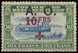 ** N° 44 10fr. + 10fr. - Mols Red Cross Issue With A.O. Overprint, MNH, Vf (OBP €335) - Andere & Zonder Classificatie