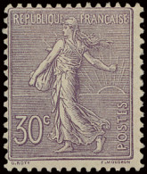 * N° 133a 30c. Violet Foncé - Type Semeuse Lignée De Roty, Zm (Yv. €230) - Other & Unclassified