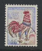 N° 1331d Coq De Decaris 0,25c. (met Gele Schijn Onder UV Lamp), Zm (Yv. €65) - Otros & Sin Clasificación