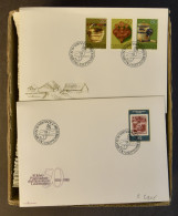 FDC Liechtenstein (88x) En Zwitserland (192x), Samenstelling FDC's In Doosje, Zm - Collections (without Album)