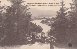 SAUT-du-DOUBS  BESANCON  FRONTIERE FRANCO SUISSE  Belvedère - Des Brenets Au Saut (côté Suisse). TB PLAN 1914.  RARE - Les Brenets