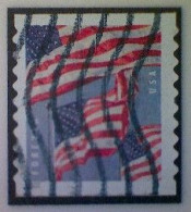 United States, Scott #5657, Used(o), 2022, Three Flags Definitive, (58¢), Red, White, And Dark And Light Blue - Oblitérés