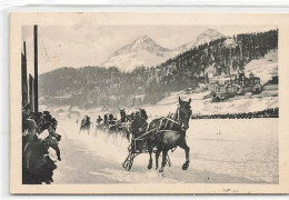 Trabfahren Auf Dem St. Mortizersee St.Moritz Schlitten Trabrennen Course De Traîneau Au Trot Attelé Sledge Trotting Race - Sankt Moritz