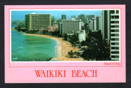 Etats Unis - Island Of OAHU - WAIKIKI BEACH - This View Shows The Beautiful Hotels, Including The Famous Royal Hawaiian - Oahu