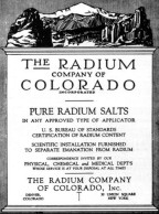 The Radium Company Of Colorado Pure Radium Salts USA (Photo) - Voorwerpen