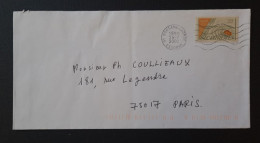 Réunion , Timbre Numéro 279 Sur Lettre, Aveccachet De Morsang Sur Orge Du 26/7/2002 . - Cartas & Documentos