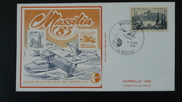 Lettre FDC Cover Hydravion Seaplane Bloc CNEP Massilia Salon Philatélique De Marseille 1985 - CNEP