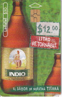 TARJETA DE MEXICO DE CERVEZA INDIO BOTELLA (BEER) - Alimentation