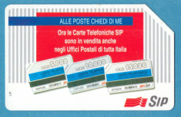 ITALY - Alle Poste Chiedi Di Me SIP, Lire 10000 / 31.12.1995 * Golden 334, C&C 2362 * Rif. STF-0006 - Publiques Figurées Ordinaires