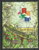 SOUTH AFRICA 2001 YEAR OF SNAKE MS MNH - Serpents