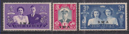 South/Suid Africa 1947 KGV1 Set Royal Visit OVPT SWA MNH SG 111-113  ( C277 ) - Neufs