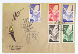 TAIWAN: 1950s FDC From Kauhsing Cacheted And Unaddressed - Covers & Documents