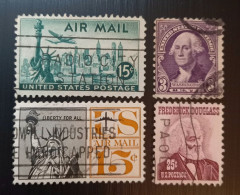 Etat Unis 1883 George Washington, 1947 New Airmail Stamps Timbres Poste Aérienne &  Presidential  Lot 4 - Gebruikt