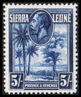 1932. SIERRA LEONE. Georg V  & Landscapes 5 S.. Never Hinged.  (MICHEL 128) - JF542083 - Sierra Leone (...-1960)