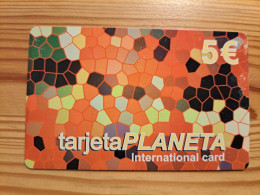 Prepaid Phonecard Spain, Tarjeta Planeta - Sonstige & Ohne Zuordnung