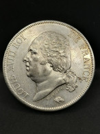 5 FRANCS ARGENT 1822 A PARIS LOUIS XVIII TETE NUE / FRANCE SILVER - 5 Francs