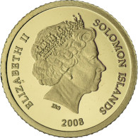 Îles Salomon, Elizabeth II, 5 Dollars, Daedalus, 2008, Or, FDC - Solomon Islands