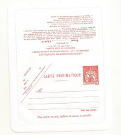 FRANCE ENTIER POSTAL PNEUMATIQUE NEUF EMISSION DE 1981 N° 2624 CLPP COTE 9 EUROS. - Pneumatische Post