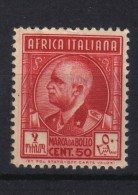 MARCA DA BOLLO/REVENUE- COLONIE AFRICA ORIENTALE ITALIANA  Cent.50  - NUOVA - Afrique Orientale Italienne