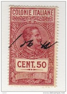 MARCA DA BOLLO/REVENUE- COLONIE  ITALIANE CENT. 50 - Afrique Orientale Italienne