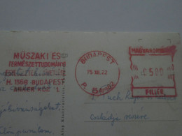 D200823 CPM AK 3d Postcard -Express 1975-EMA Red Meter  Freistempel Műszaki és TT Egy. Szöv.  Budapest - Siófok Puch - Machine Labels [ATM]
