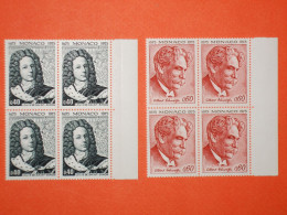 MONACO 1975-N°1010/11 Personnalités.2 Blocs De 4.  Superbe - Other & Unclassified