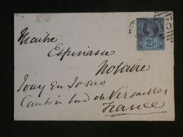 DH22 GREAT BRITAIN   BELLE  LETTRE   1893 A JOUY FRANCE   +AFF. INTERESSANT++++ - Covers & Documents