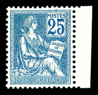 ** N°118, 25c Bleu Type II, Bdf, Très Bon Centrage, SUP (signé Calves/certificat)  Qualité: **  Cote: 1462 Euros - 1900-02 Mouchon