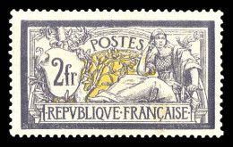 ** N°122, Merson, 2F Violet Et Jaune, Bon Centrage Et Fraîcheur Postale. SUP (signé Calves/certificat)  Qualité: **  Cot - 1900-27 Merson