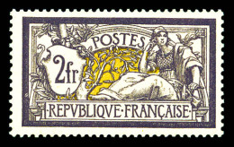 ** N°122, Merson, 2F Violet Et Jaune, Grande Fraîcheur, SUP (certificat)  Qualité: **  Cote: 3200 Euros - 1900-27 Merson