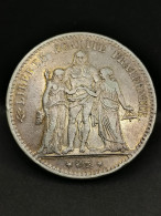 5 FRANCS HERCULE ARGENT 1875 K BORDEAUX FRANCE / SILVER - 5 Francs
