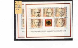 Blocs Feuillets D'Allemagne Fédérale Neuf** Luxe - 1981-1990
